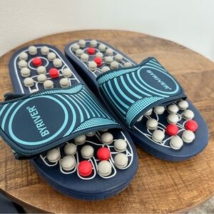 BYRIVER Sandals SHOES Slippers Acupressure Foot Massage Reflexology L 9.5-11